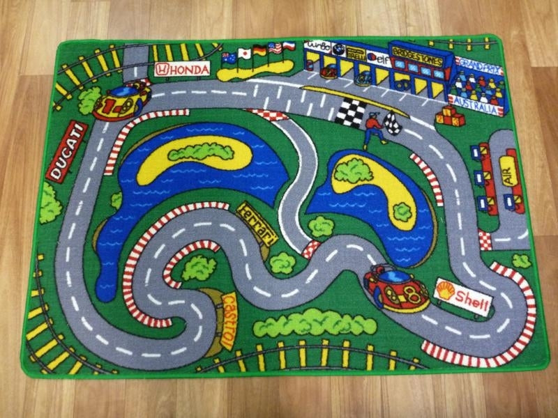 Road Rugs Playmat Grand Prix 94x133 100x150 200x200 200x290cm Activity Play Mats