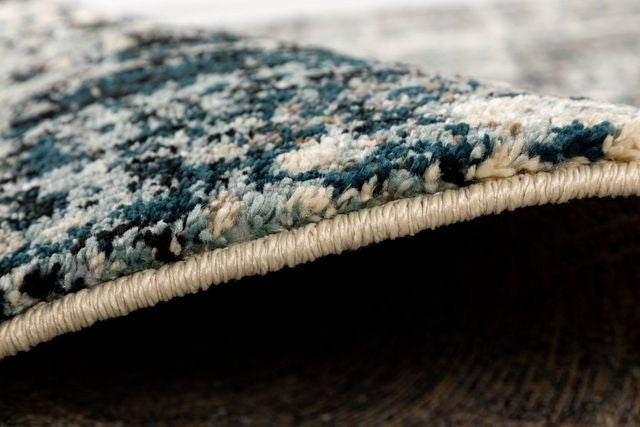 Thick Luxurious Modern Contemporary Kali Grey Worn Look Floor Rug