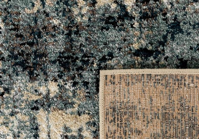 Thick Luxurious Modern Contemporary Kali Grey Worn Look Floor Rug