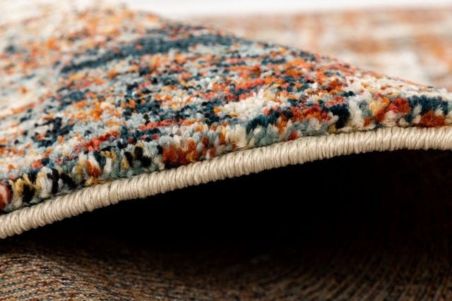 Thick Luxurious Modern Contemporary Kali Beige Worn Look Floor Rug