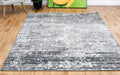 Thick Luxurious Modern Contemporary Kali Grey Mottled Patches Floor Rug