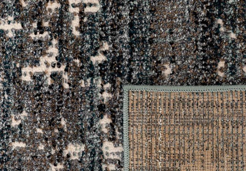 Thick Luxurious Modern Contemporary Kali Grey Mottled Patches Floor Rug