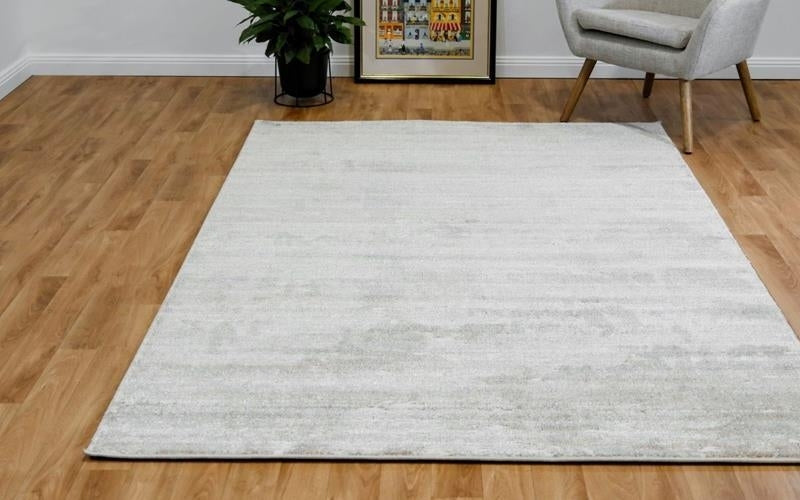 Thick Luxurious Modern Contemporary Kali Light Beige Mottled Colour Floor Rug