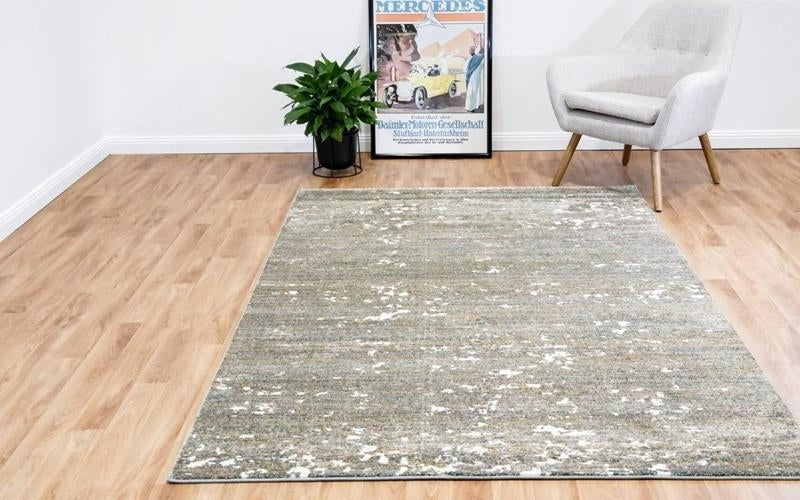 Thick Luxurious Modern Contemporary Kali Beige Mottled Patches Floor Rug