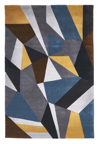 Lux Stone Designer Wool Floor Area Rug and Runners Safari