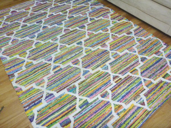 Chindi Cotton Flatweave Woven Miami Chindi Floor Rug