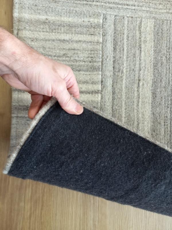 Flat-weave Modern Patchwork Wool Floor Rug Cloud
