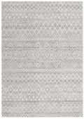 Modern Contemporary Casablanca Grey Waves Oblongs & Round Rugs & Hall Runners