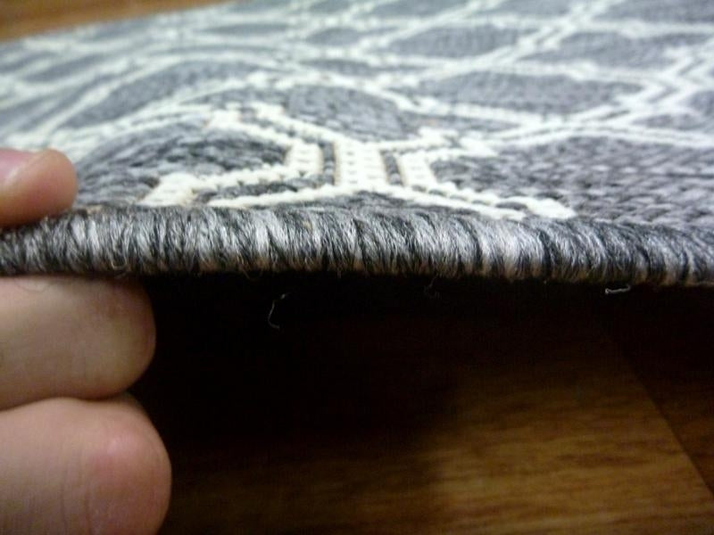 Clearance Hall Runners Gest Shaded Grey Flat-weave Moroccan 67 or 80cm Wide End of Roll Edged