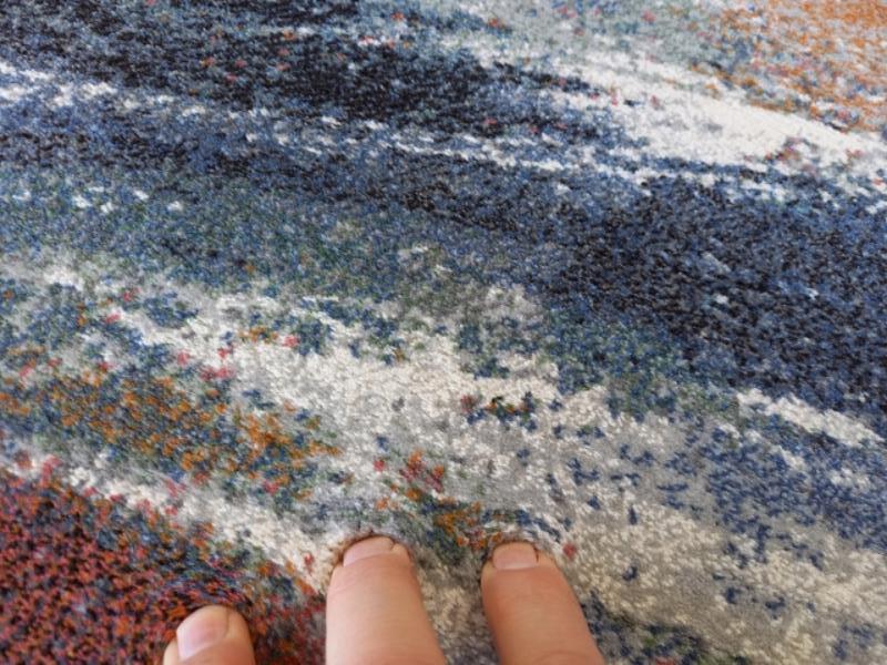 Clearance Hall Runners Aurora Multi Brushstrokes Design 80cm Wide End of Roll Edged High Quality