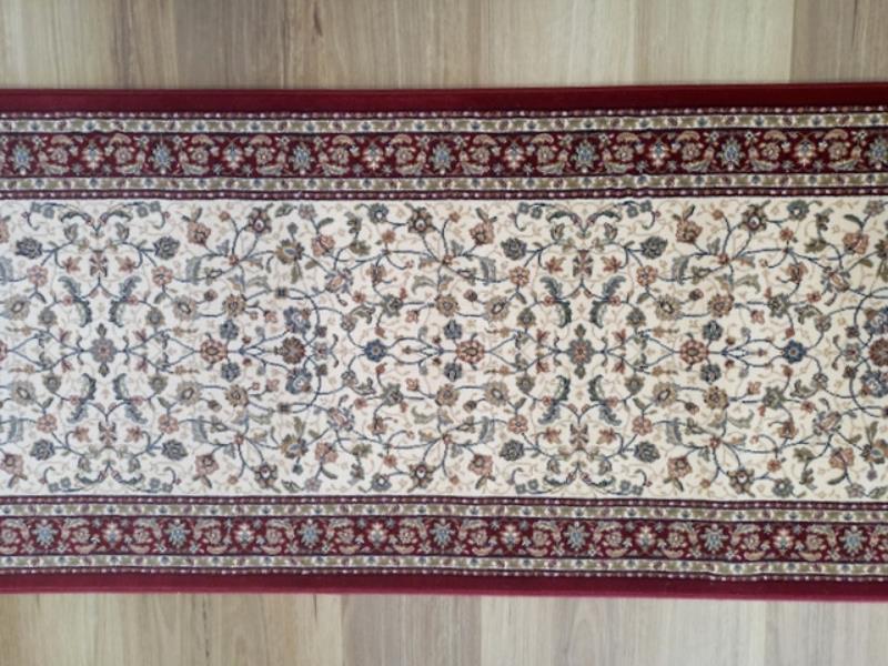 Clearance Hall Runners Cream Red Persian Design Elite 80 or 100cm Wide End of Roll Edged