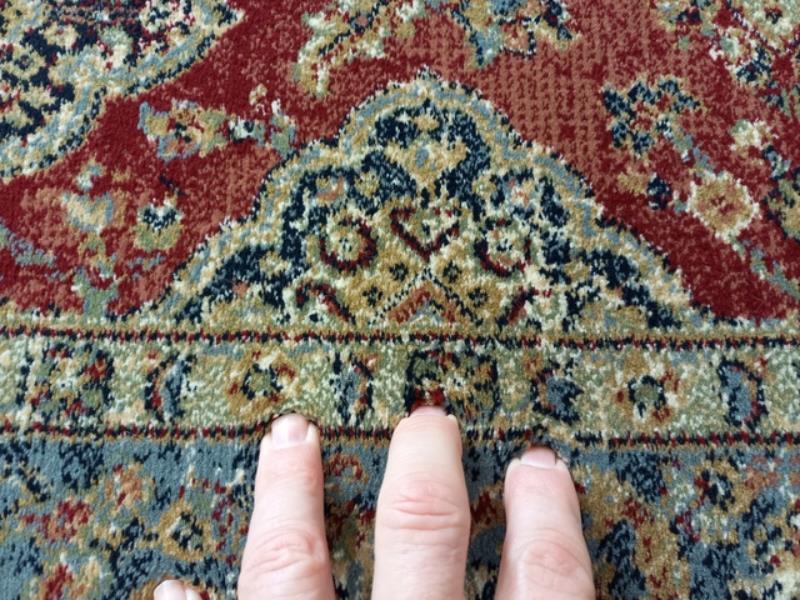 Clearance Hall Runners Red Blue Elite Bakhtiari 80 or 100cm Wide End of Roll Edged