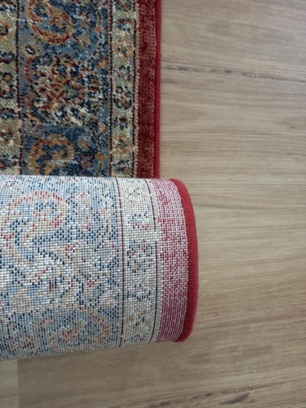 Clearance Hall Runners Red Blue Elite Bakhtiari 80 or 100cm Wide End of Roll Edged
