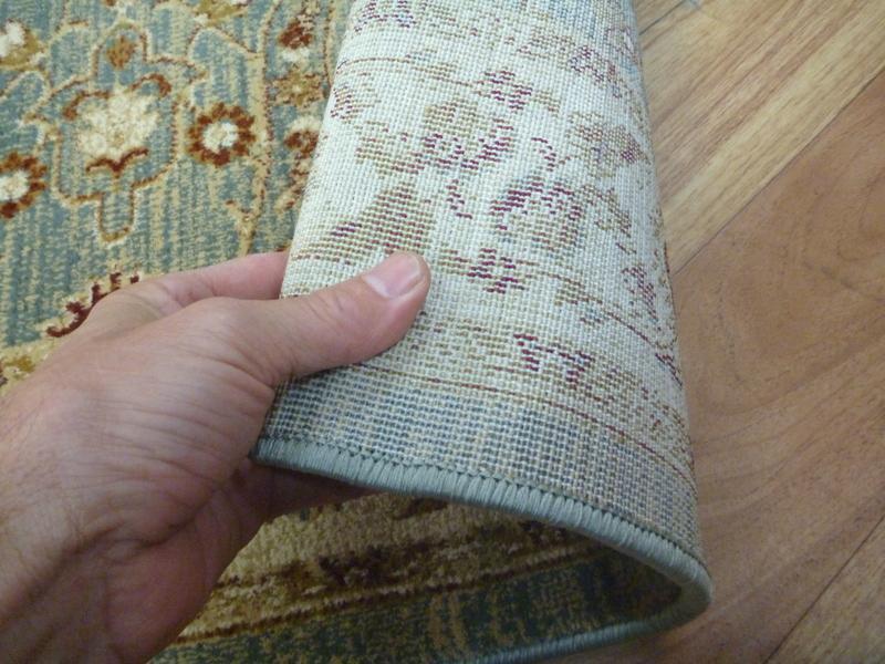 Clearance Hall Runners Heritage Blue All over Soft Feel Pile 80cm Wide End of Roll Edged