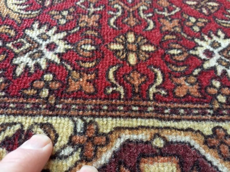 Clearance Hall Runners Genesis Red Rubber Backed 67cm Wide End of Roll Edged