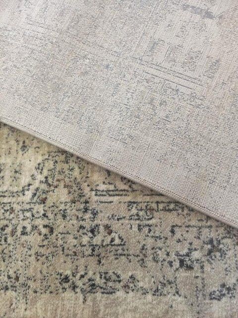 Clearance Hall Runners Chorus Cream Aged Allover Detailed 80cm Wide End of Roll Edged