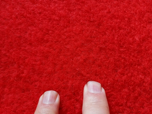 Clearance Runners Red Rubber Backed Runner 135cm Wide Event Party Wedding Aisle End of Roll