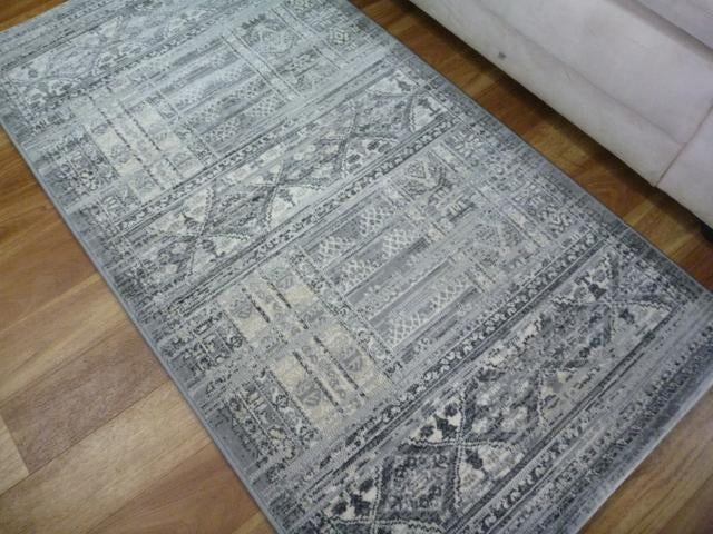Persian Design Floor Area Rugs & Runner Tabernacle Grey Panels
