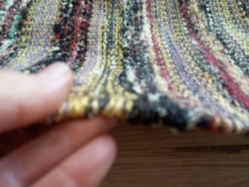 Flat-weave Sari Silk Jute Hemp Rugs Black Forrest Stripes