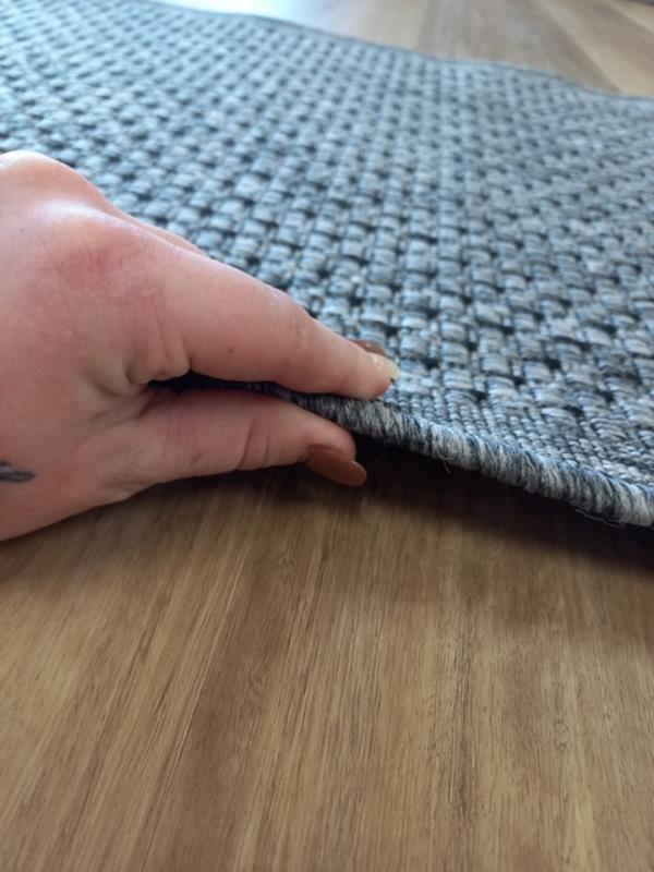 Rubber Back Hall Runner Flat-weave Gest Silver Grey 67 or 80cm wide Plain Design by the Meter