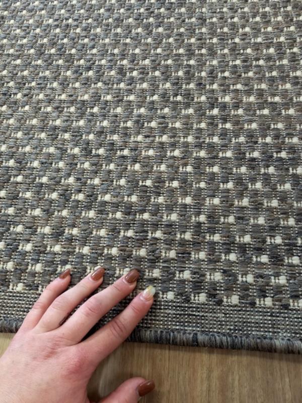 Rubber Back Hall Runner Flat-weave Gest Metal 67 or 80cm wide Plain Design by the Meter