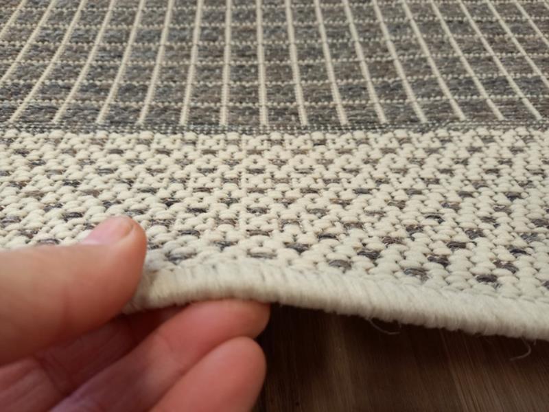 Clearance Hall Runner Taupe Cream Sunrise Flat-weave 67, 80 or 100cm Wide End of Roll Edged