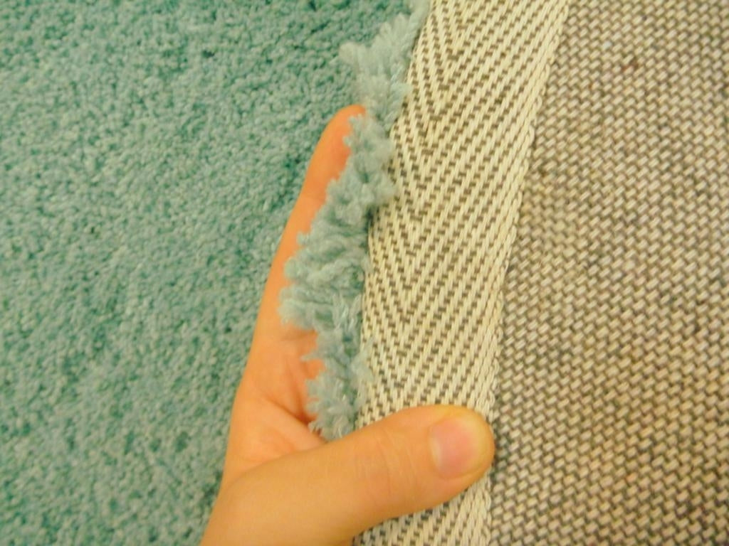 Super Soft Shaggy Floor Area Rugs Snuggly Jade Green & Circle