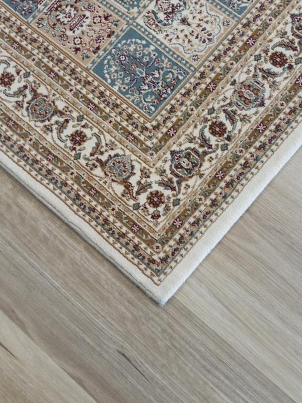 Persian Rugs Heritage Cream Floor Area Rug Panel Soft Feel Pile