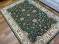 Persian Rugs Heritage Green Floor Rug All Over Soft Feel Pile