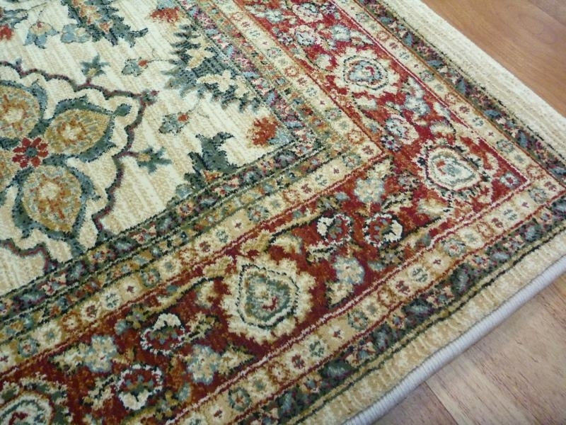 Persian Rugs Heritage Beige Floor Area Rug Detailed Allover Pattern Soft Feel Pile