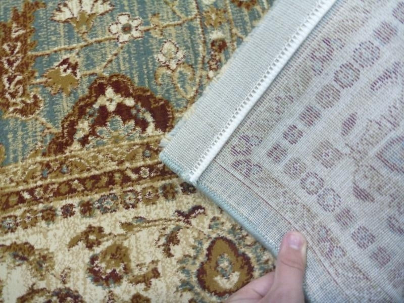 Persian Rugs Heritage Blue Allover Detailed Soft Feel Pile Floor Rugs & Hall Runner