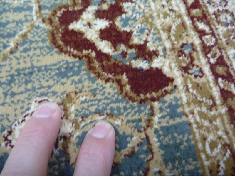Persian Rugs Heritage Blue Allover Detailed Soft Feel Pile Floor Rugs & Hall Runner