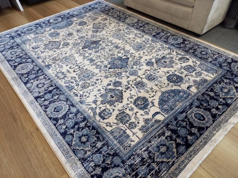 Persian Rugs Heritage Cream Floor Area Rug Classic All Over Pattern Soft Feel Pile & Hall Runner