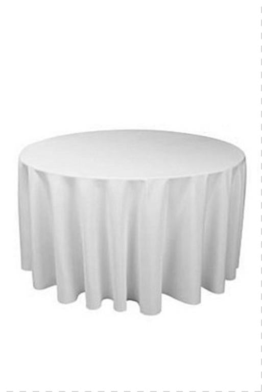 5 of Round 240cm Commercial Grade Table Cloth Cover White or Black