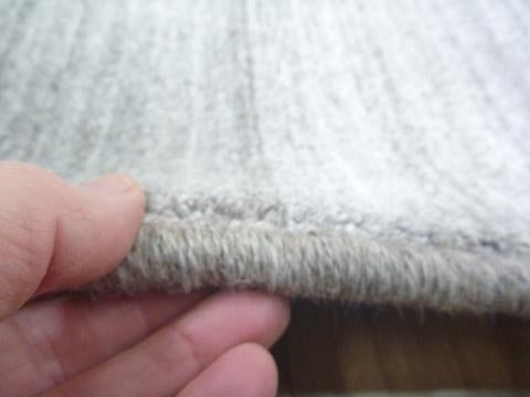 Super Soft Stunning Natural Wool Viscose Rugs Marble Fog Grey