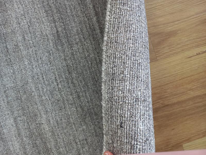 Super Soft Stunning Natural Wool Viscose Rugs Marble Fog Grey