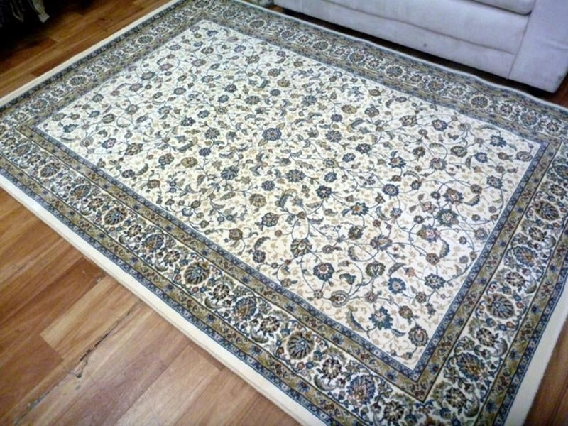 Elite Cream Beige Border Persian Allover Design Soft High Quality Floor Area Rugs
