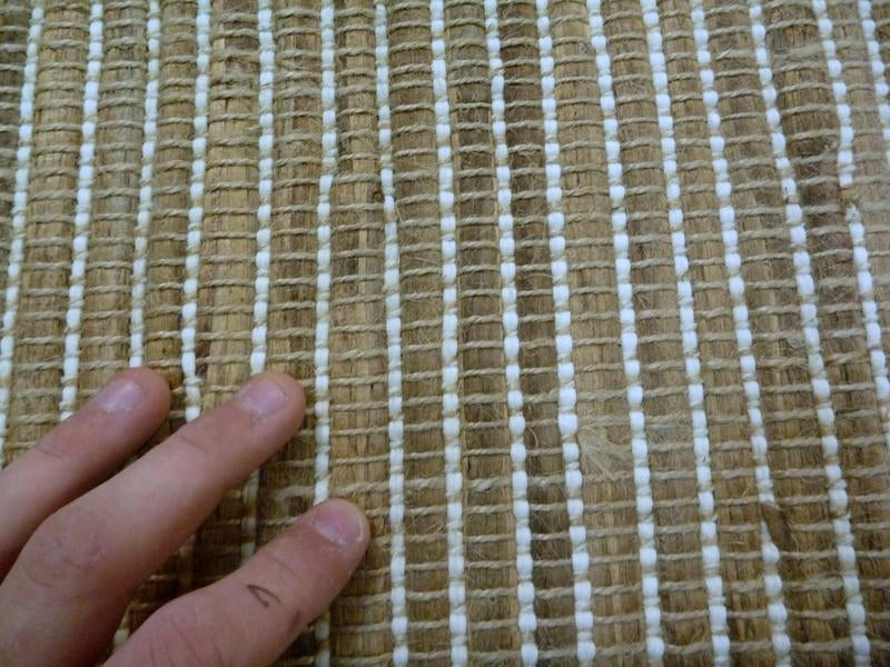 Natural Fiber Hyacinth Flat-weave Floor Area Rug