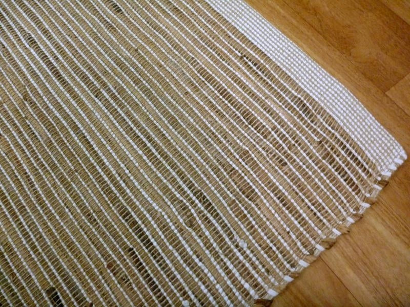 Natural Fiber Hyacinth Flat-weave Floor Area Rug