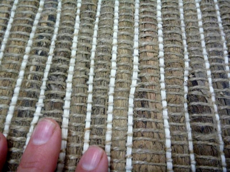 Natural Fiber Hyacinth Flat-weave Floor Area Rug