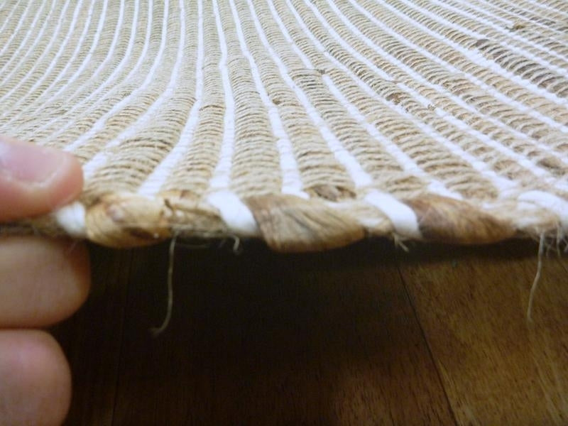 Natural Fiber Hyacinth Flat-weave Floor Area Rug