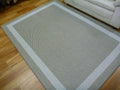 Washable & Reversible Outdoor Patio Plain Design Coffee Floor Area Rugs