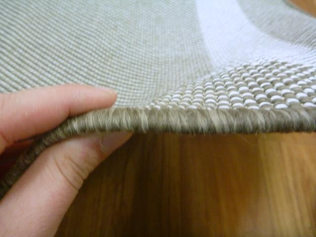 Washable & Reversible Outdoor Patio Plain Design Coffee Floor Area Rugs