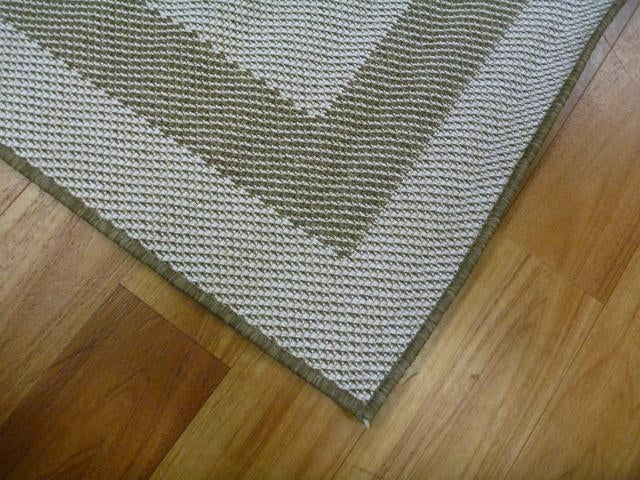 Washable & Reversible Outdoor Patio Plain Design Coffee Floor Area Rugs