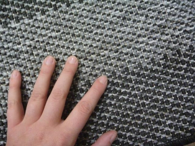 Washable & Reversible Outdoor Patio Plain Design Charcoal Floor Area Rugs