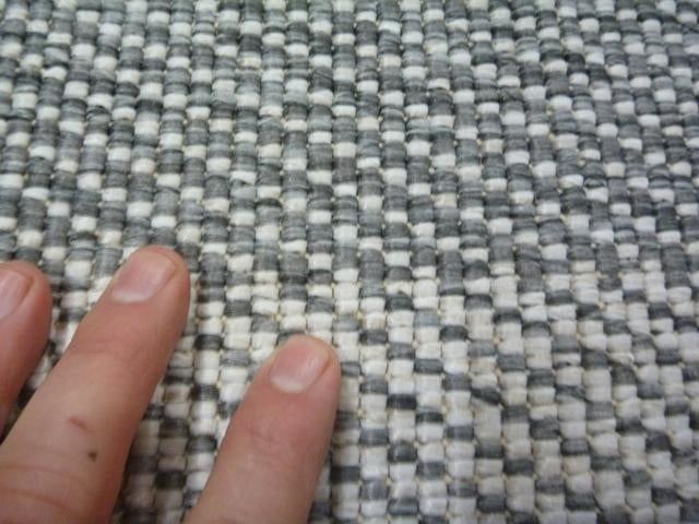 Washable & Reversible Outdoor Patio Plain Design Silver Floor Area Rugs