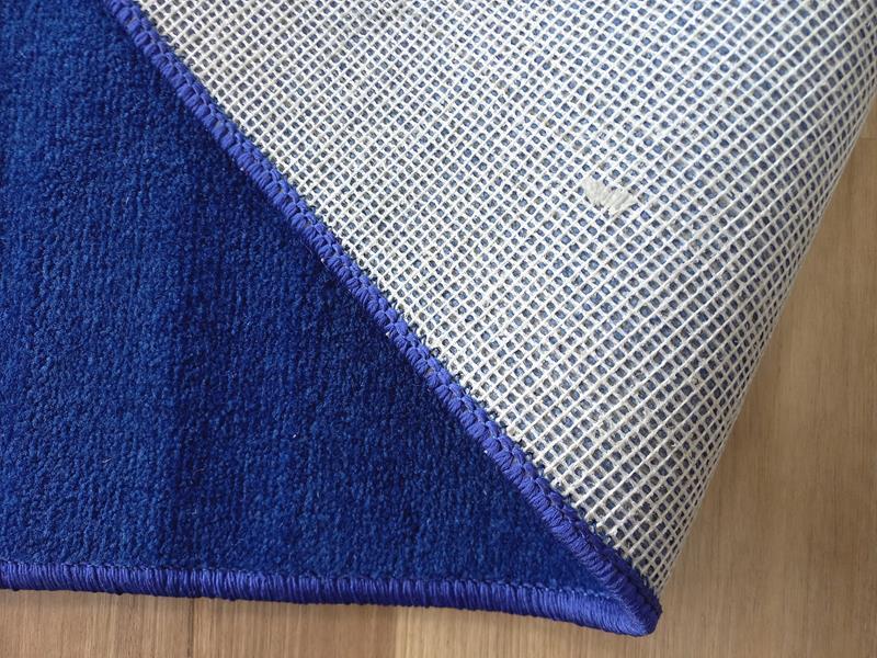 Royal Blue Grandeur Plush Pile Wedding Event Exhibition Thick Washable Carpet Aisle Runner