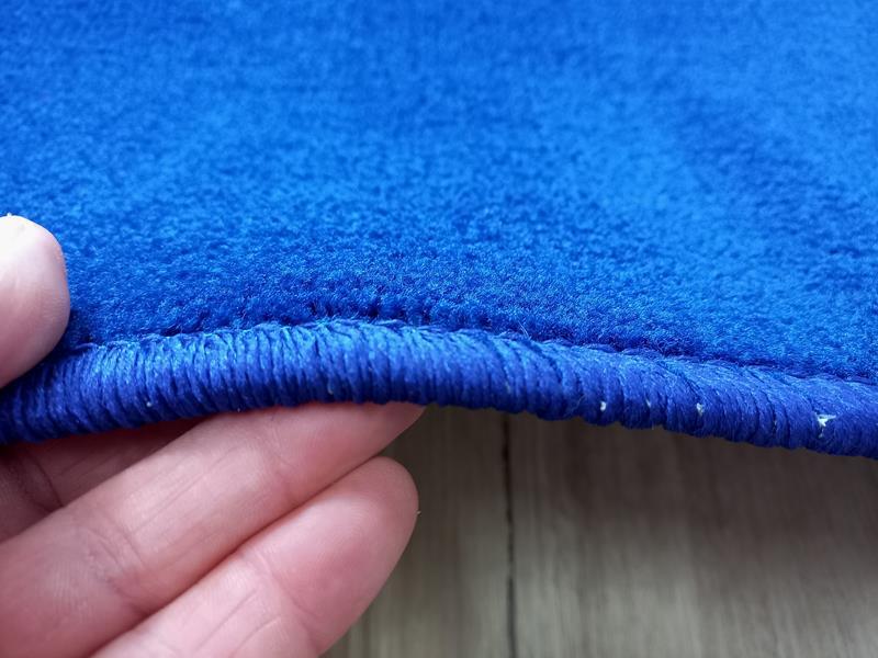 Royal Blue Grandeur Plush Pile Wedding Event Exhibition Thick Washable Carpet Aisle Runner