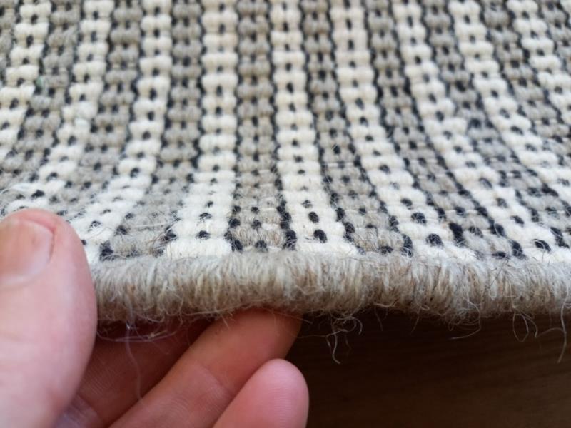 Wool Rugs Classic Loop Flatweave Sand Lines