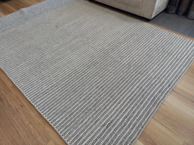 Wool Rugs Classic Loop Flatweave Sand Lines